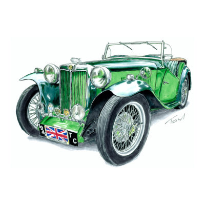 1948 MG TC Side View