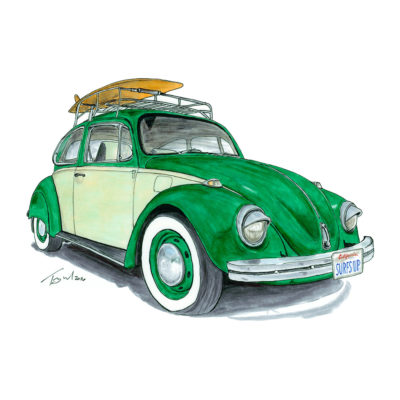 1975 Super Beetle Surfs Up